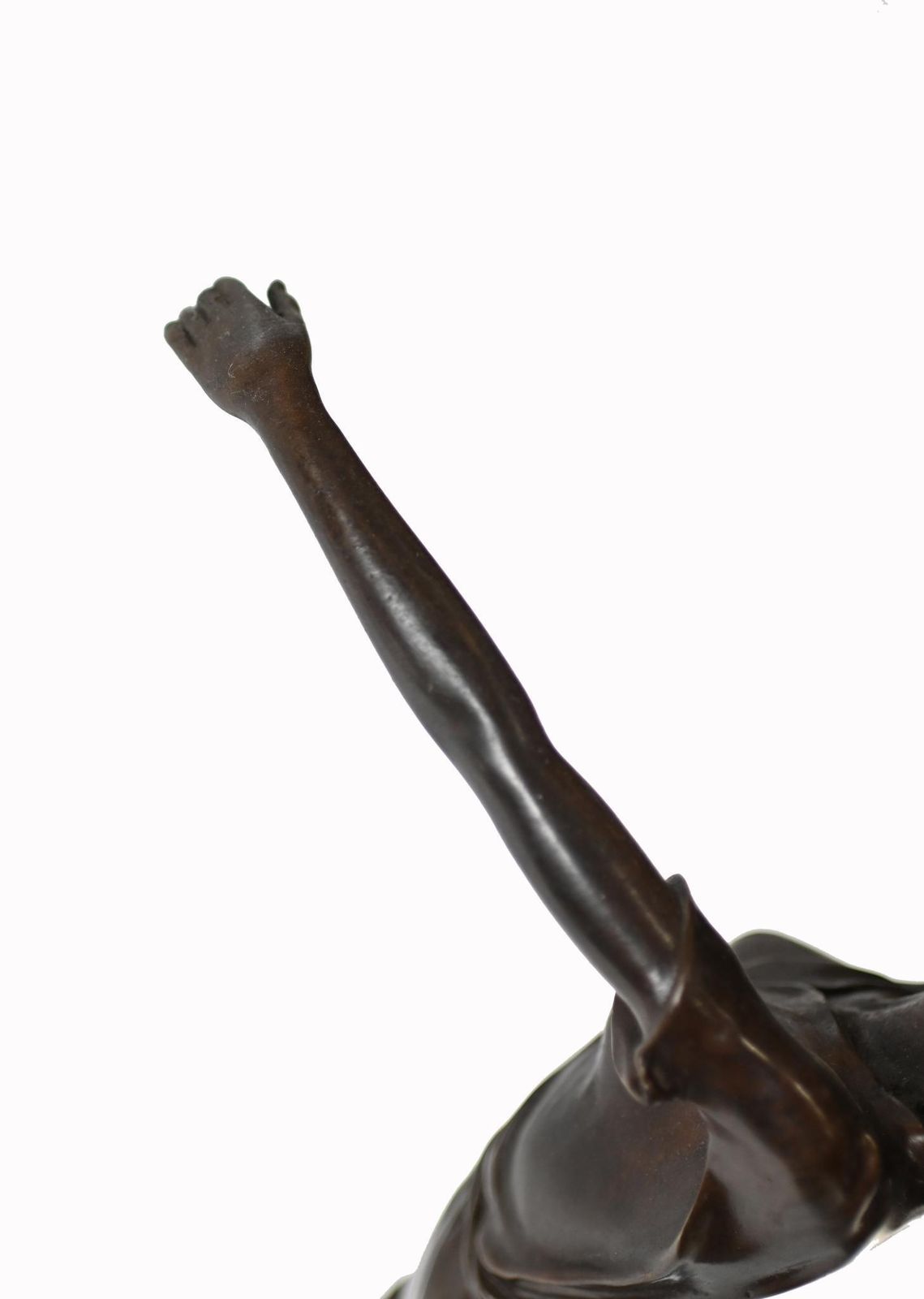 Art Deco Bronze Statue Dancing Girl After Bruno Zach photo vinterior