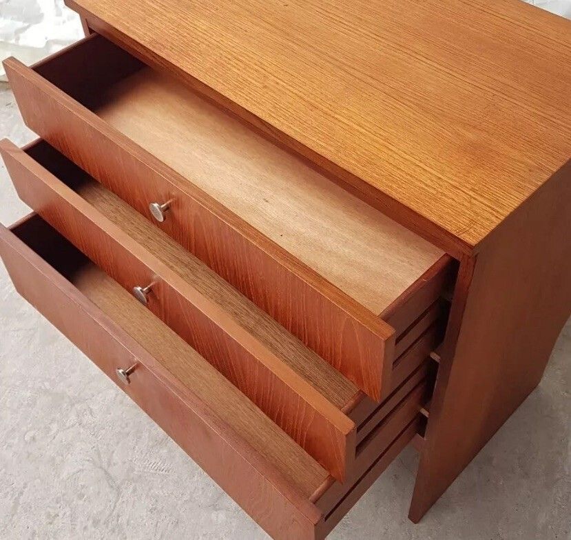 Vtg Mid Century Chest Of Drawers Retro Danish Retro photo 234.6