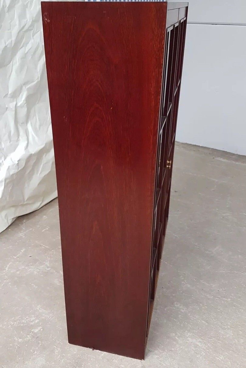 Vtg Late Mid Century Danish Media Glass Cabinet Unit Bookcase *Delivery Availab photo Furniture