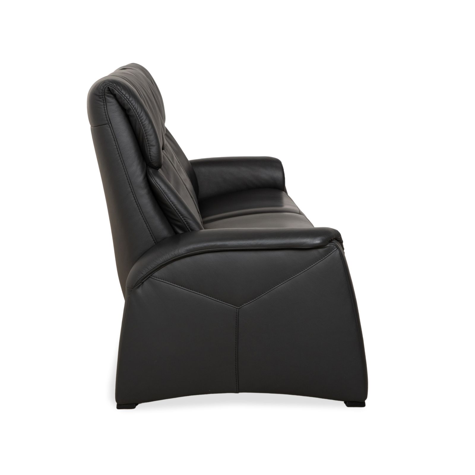 photo furniture Canapé 3 places Himolla 4978 en cuir anthracite gris foncé