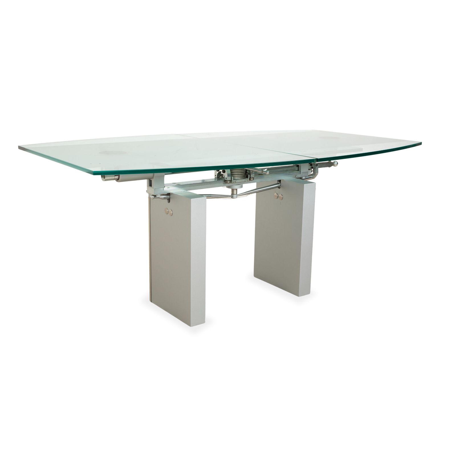 Ronald Schmitt K5000 Glass Dining Table Silver Chrome Manual Function photo for sale