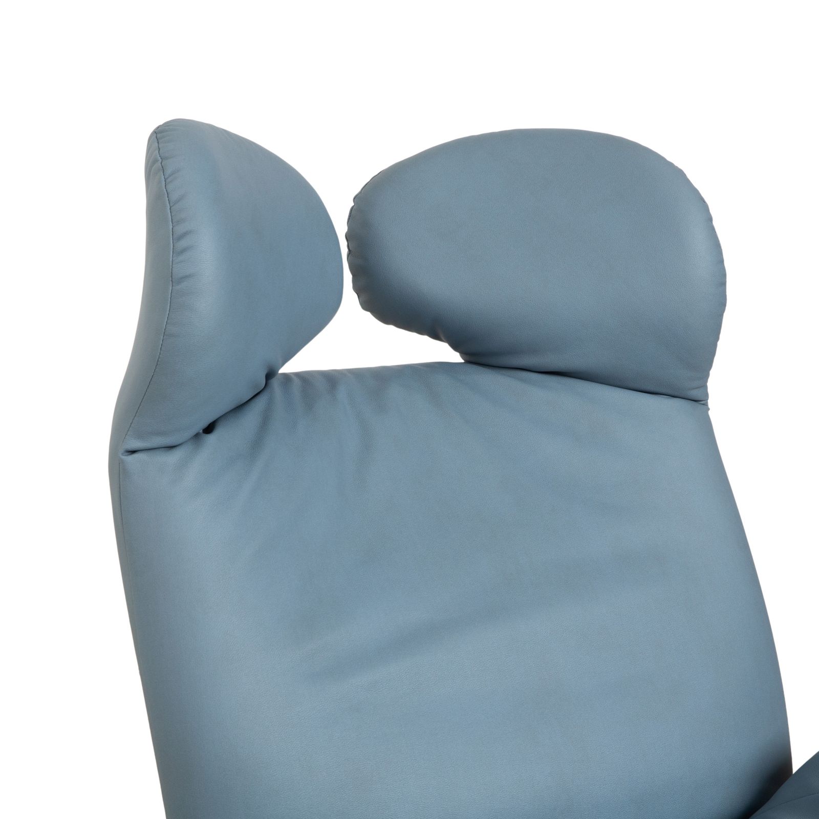 Cassina Wink Fauteuil, Veganistisch Leer, Blauwgrijs, Handmatige Functie, Opnieuw Bekleed photo buy