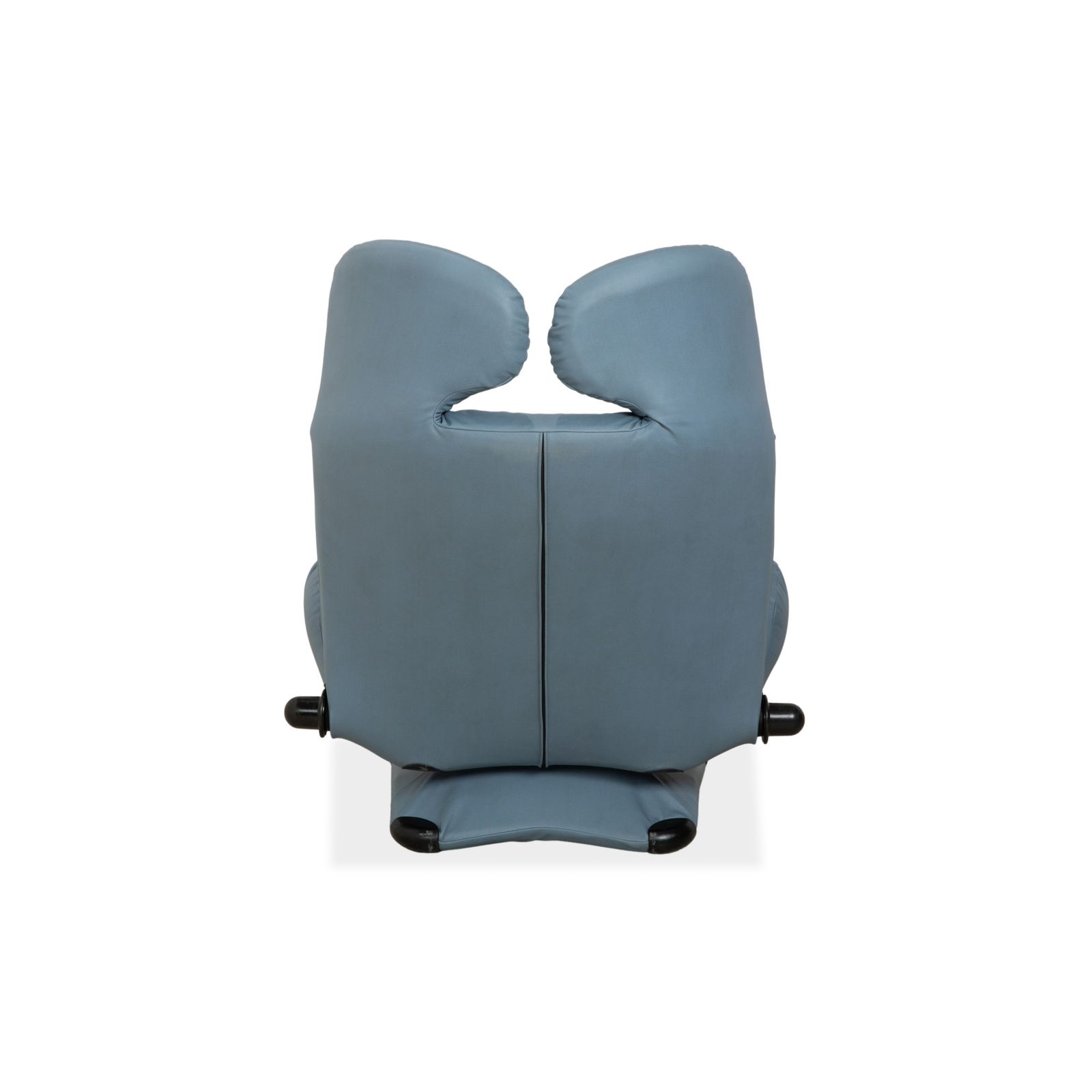 photo for sale Cassina Wink Fauteuil, Veganistisch Leer, Blauwgrijs, Handmatige Functie, Opnieuw Bekleed