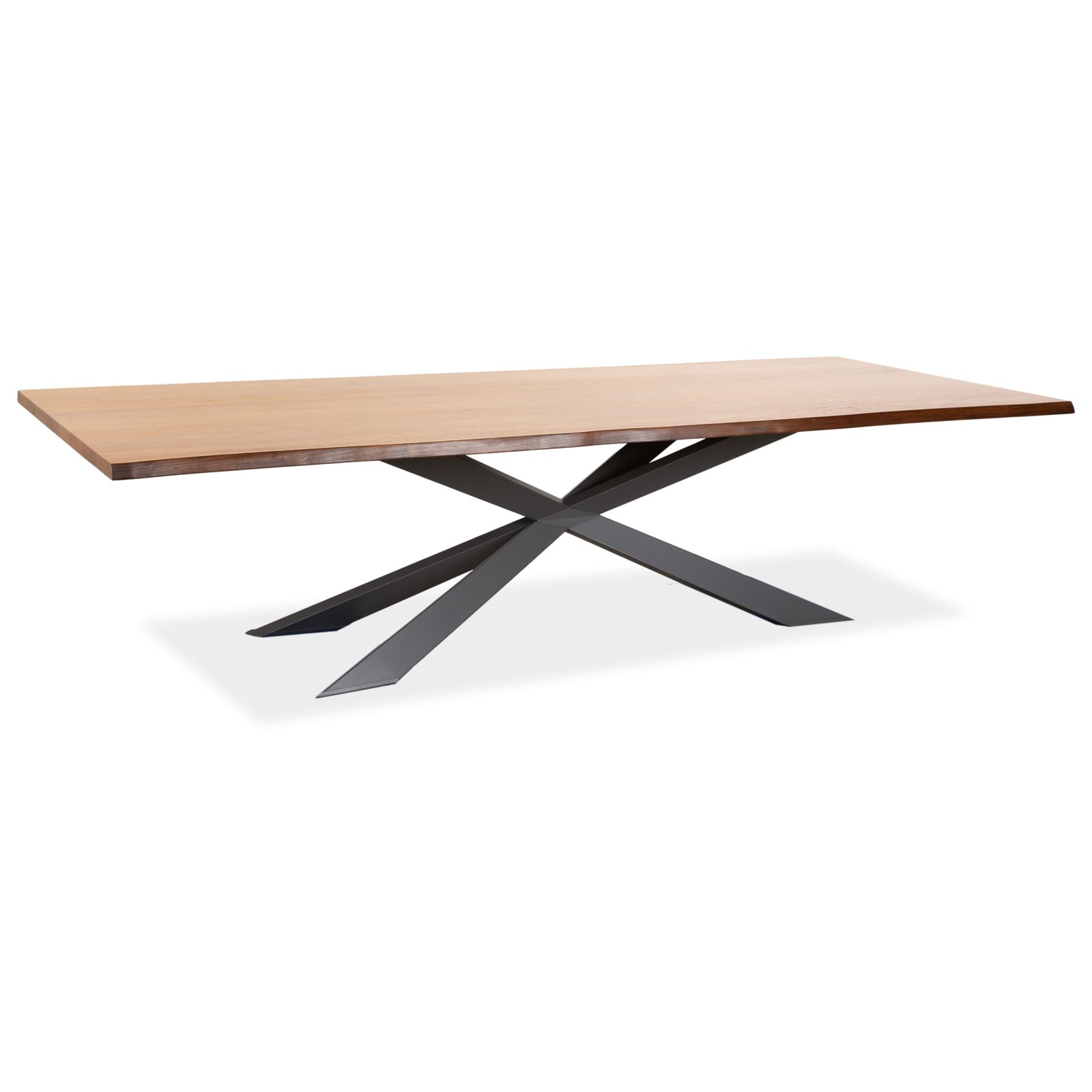 Cattelan Italia Spyder Wooden Dining Table, Brown Anthracite, 300 X 120 Cm