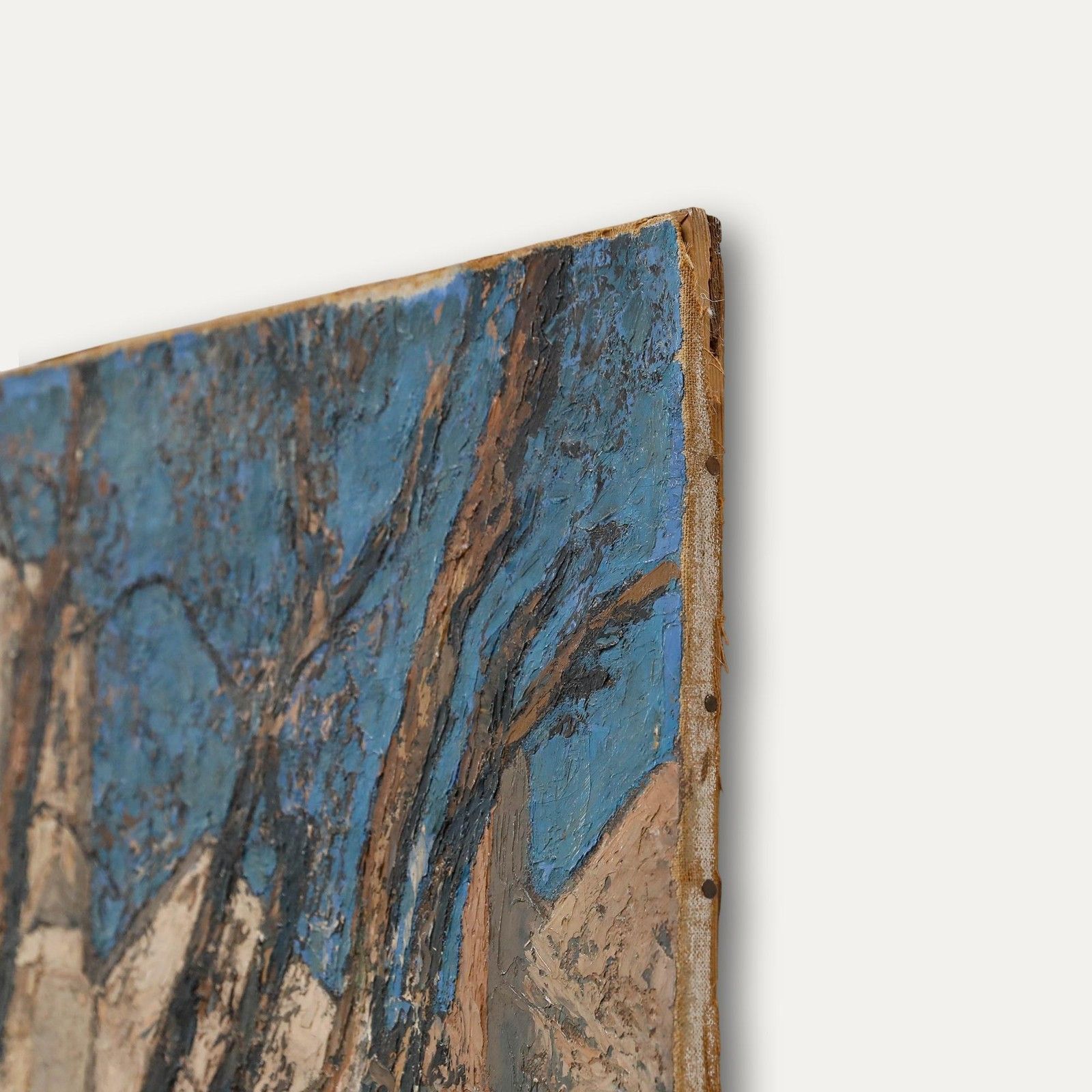 Louis Hache (B.1893) Mid 20th Century Oil, Vézelay Abbey photo 350.0