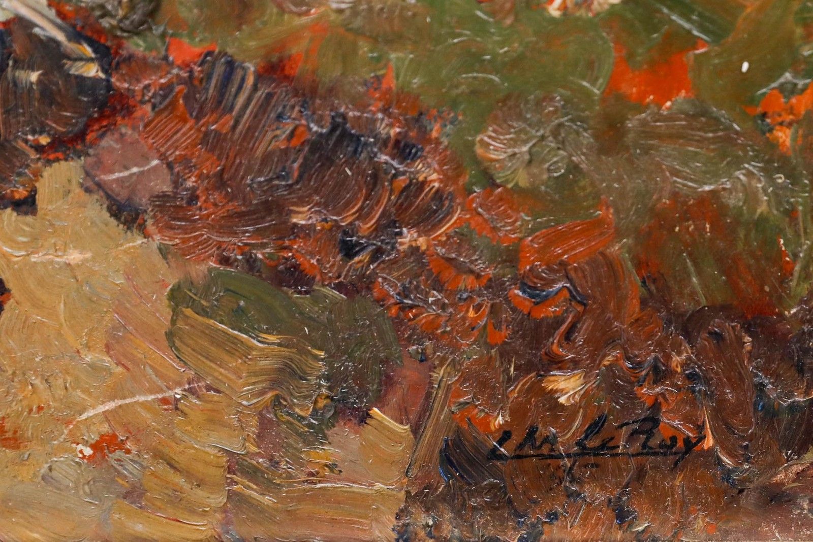 Christiaan Le Roy (1884 1969) 1915 Oil, Fallen Tree photo vinterior
