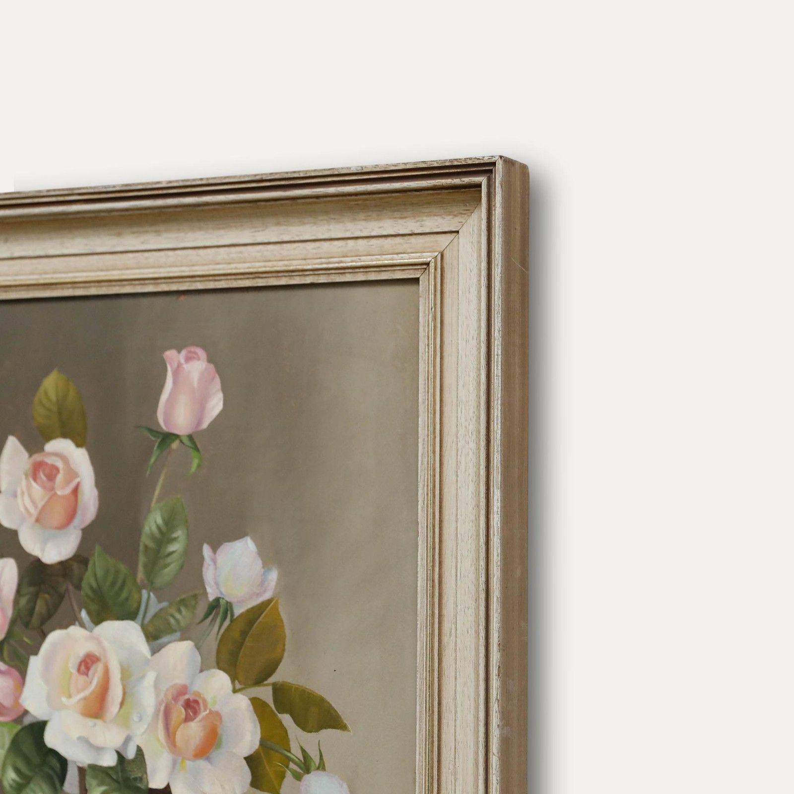 Alexander Wilson Framed Mid 20th Century Oil, Vase Of Roses photo 325.0