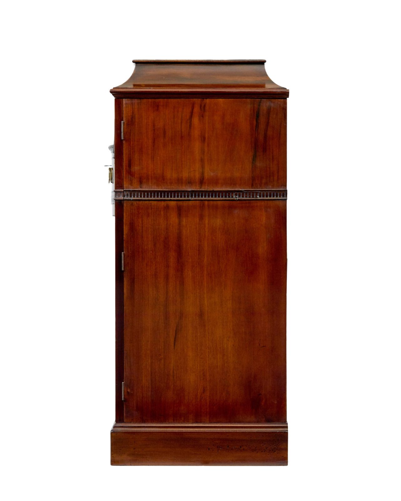 19th Century Adams Revival Carved Mahogany Pedestal Sideboard photo Furniture