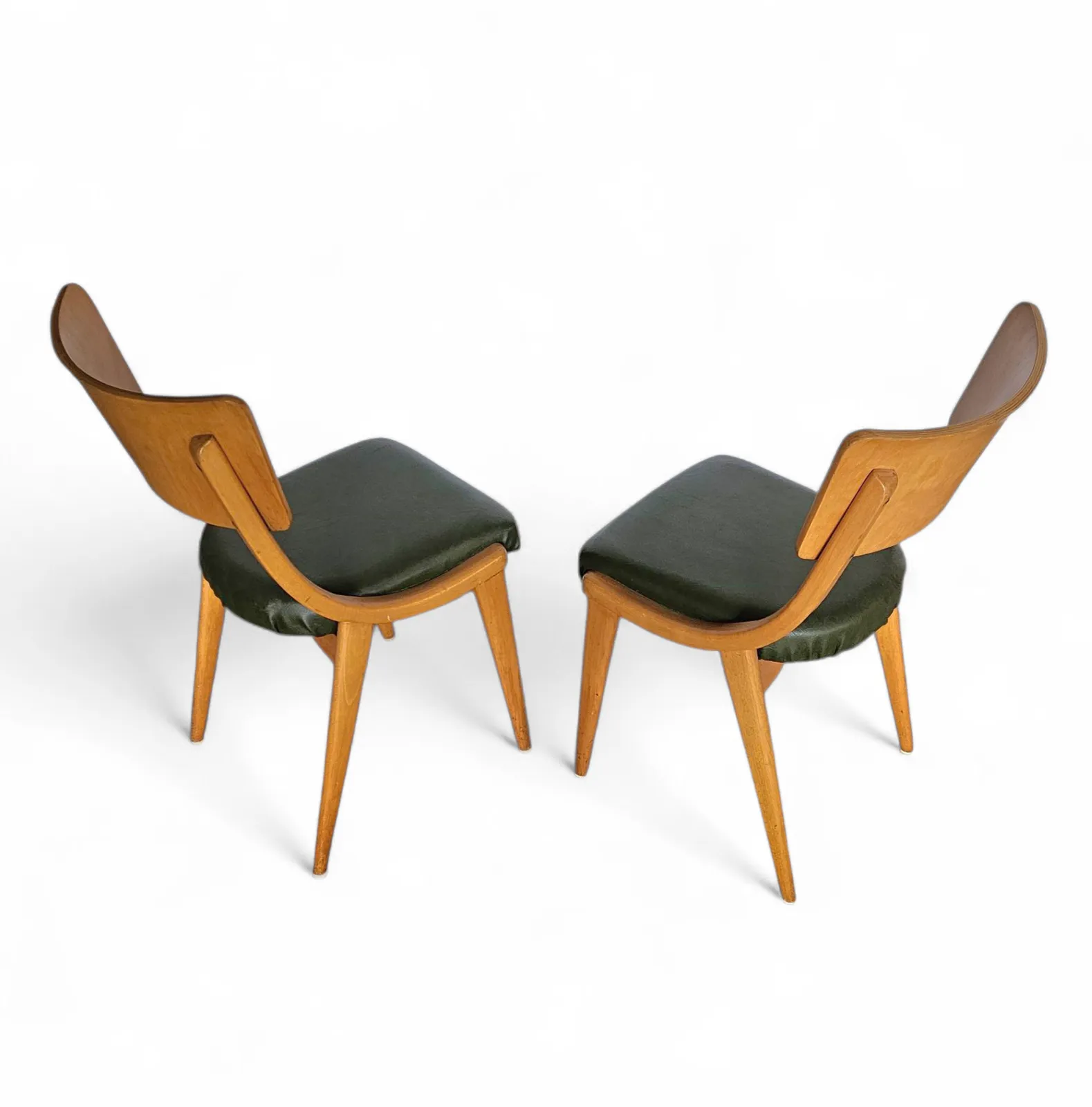 4 X Wooden Dining Benchairs 136 / Chairs By Stol Kamnik / 1960s / Slovenië photo vintage
