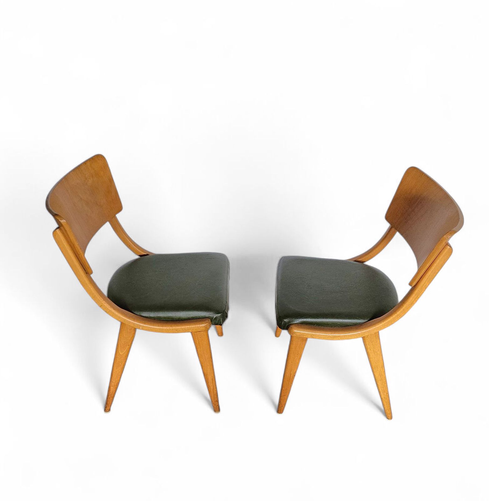 photo for sale 4 X Wooden Dining Benchairs 136 / Chairs By Stol Kamnik / 1960s / Slovenië