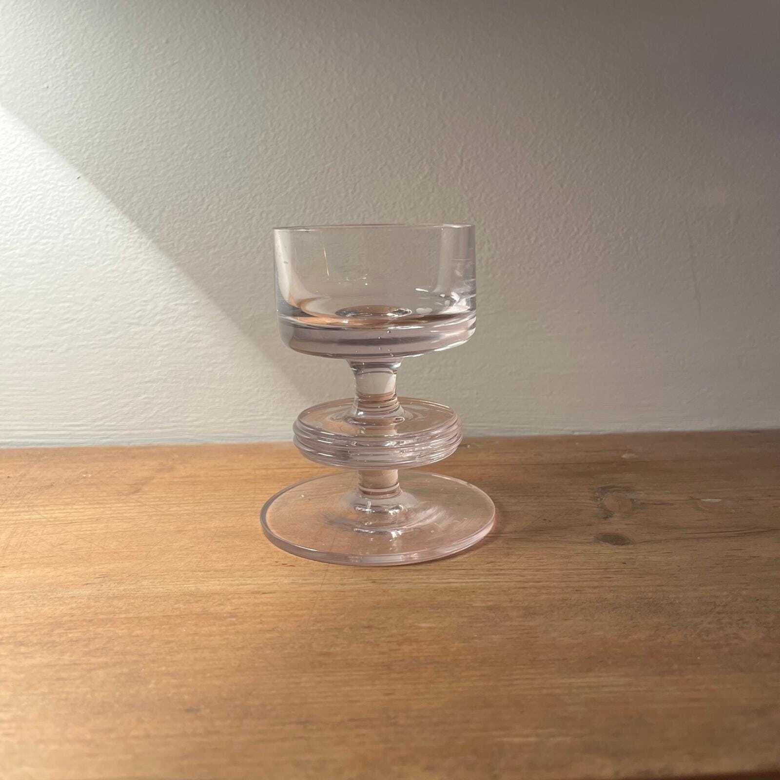 Wedgewood Sheringham 1 Disc Vintage Glass Candle Stick Holder photo vinterior