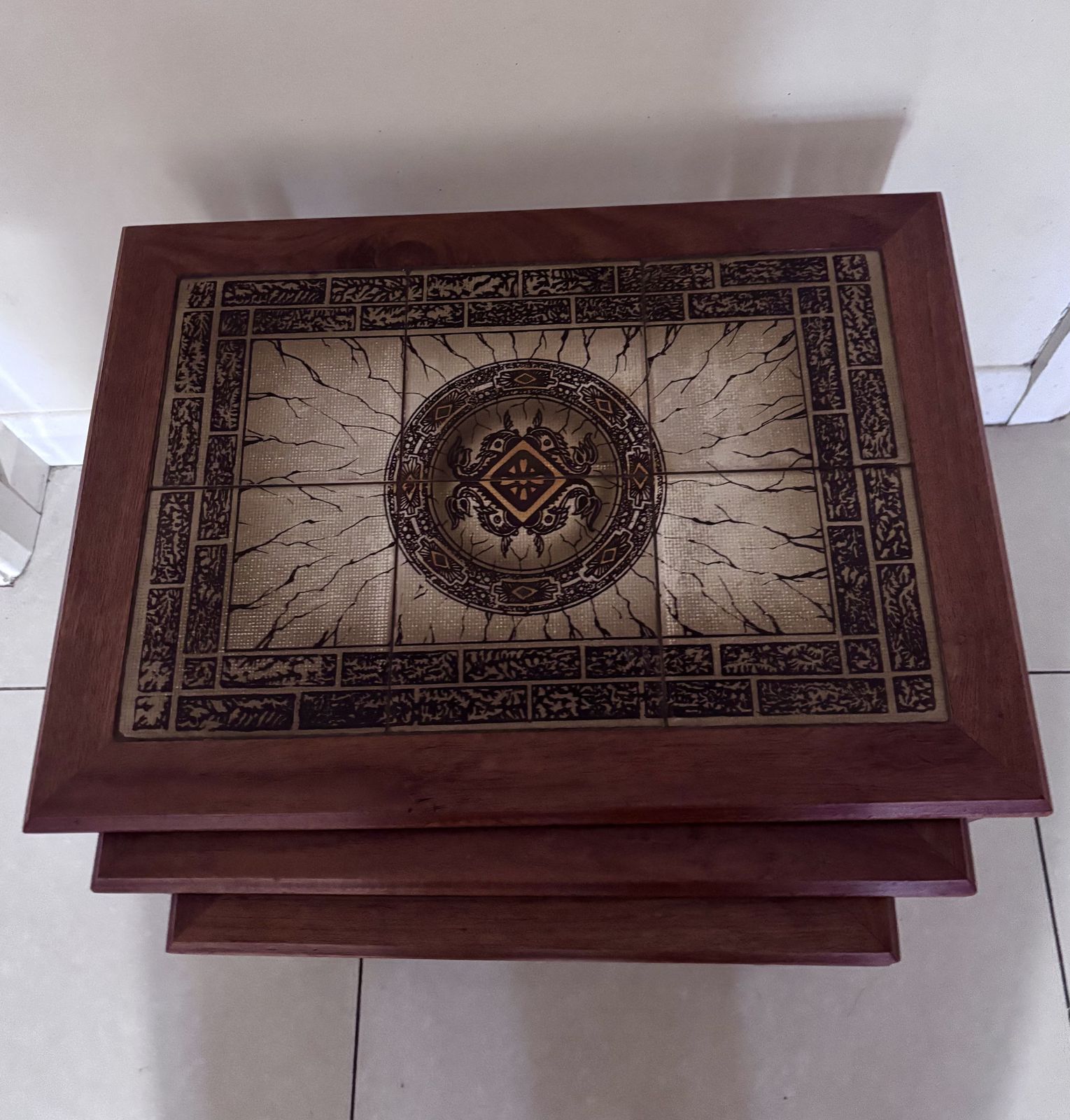 Stunning Nest Of Mid Century Side Tables photo furniture