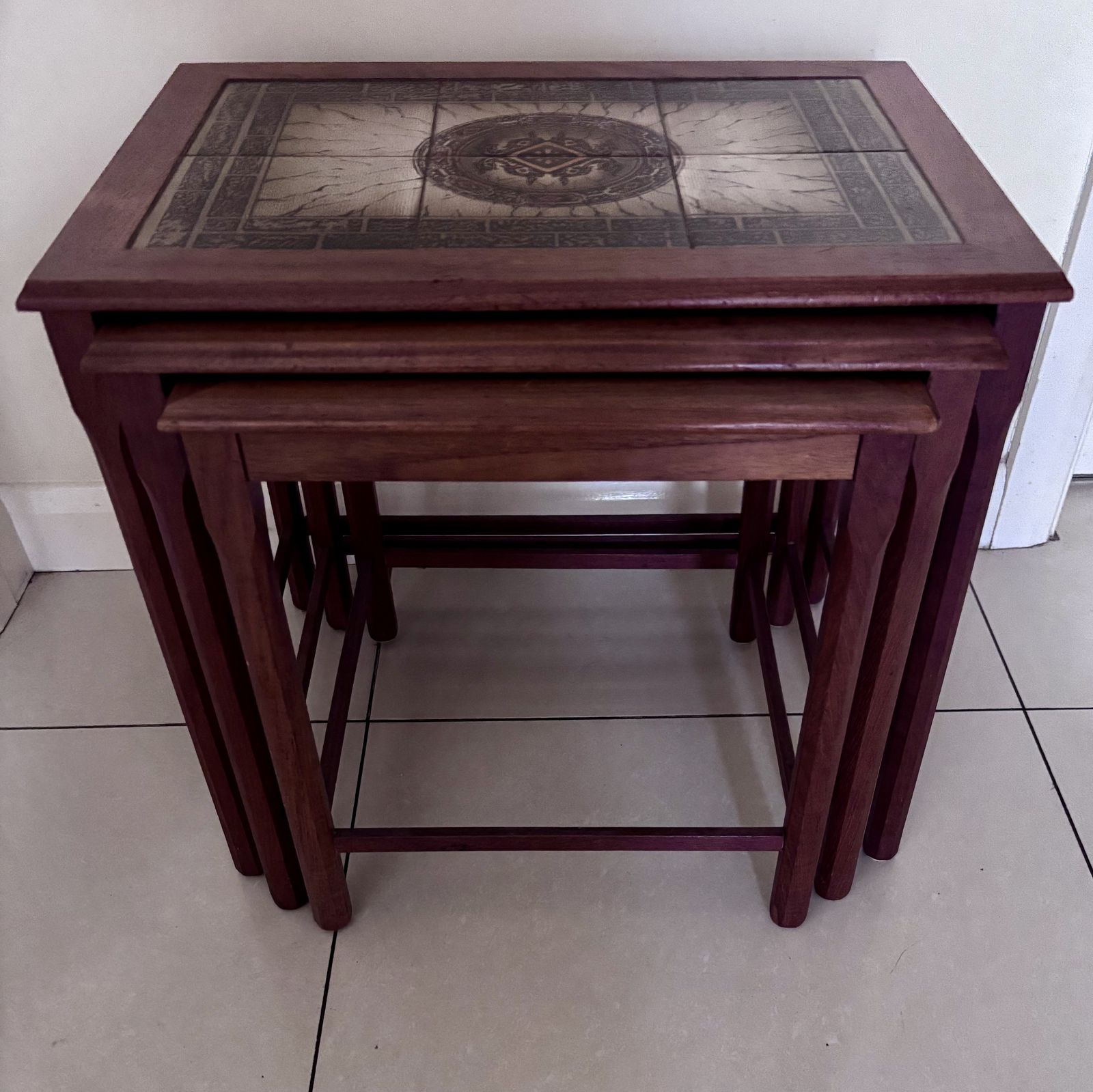 photo for sale Stunning Nest Of Mid Century Side Tables