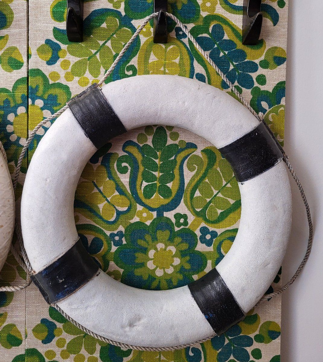 Mid Century Modern Life Buoys, 1950s, Set Of 2 photo for sale