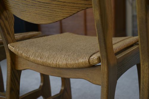 Set Of 6 Chairs In The Taste Of Guillerme Et Chambron 1950's photo Furniture