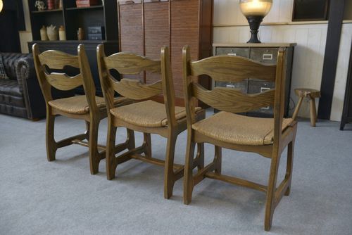 Set Of 6 Chairs In The Taste Of Guillerme Et Chambron 1950's photo 1765.0