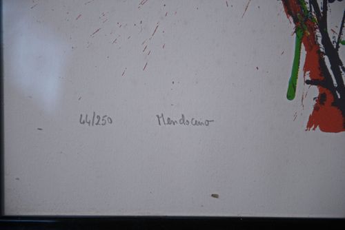 Mendocino Modern Art Lithograph Numbered 44/250 Signed Rives Xxth photo buy