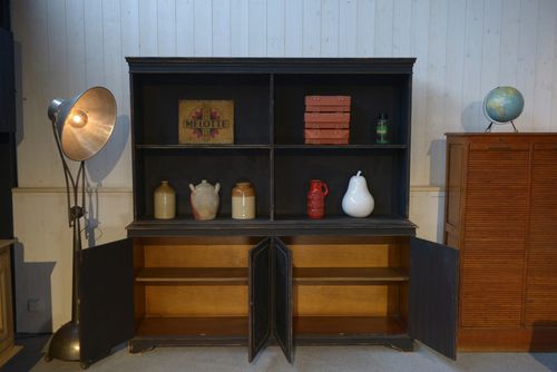 photo for sale 1960's Two Body Sideboard Black 4 Door Lower Part