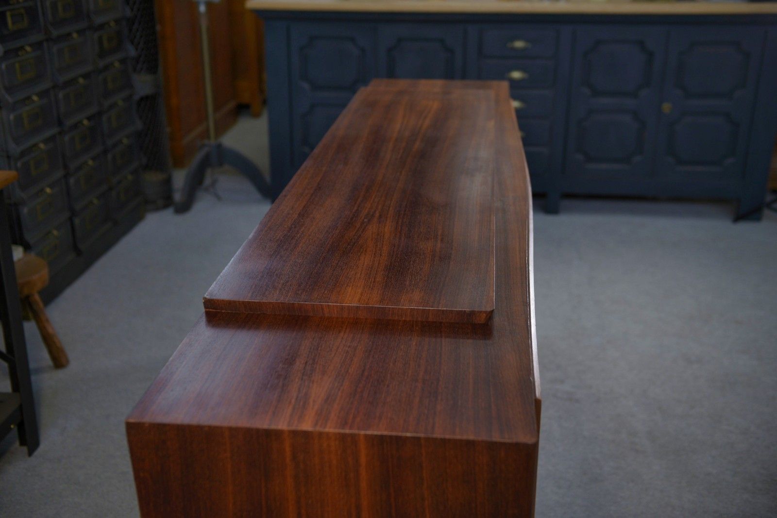 Maison Dominique Rosewood Art Deco Sideboard And Gold Leaf Door photo Furniture