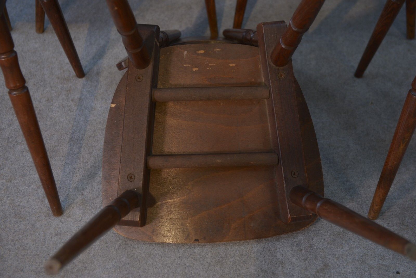 photo furniture Set Of 7 Oak And Beech Plywood Chairs
