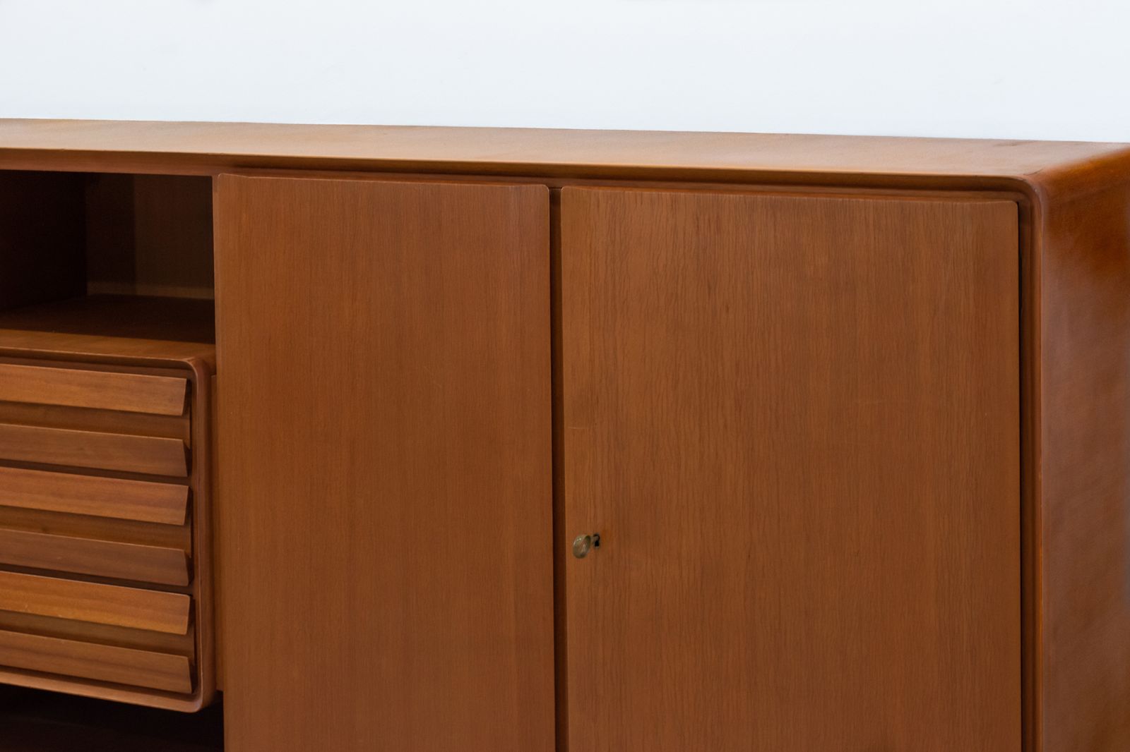 photo buy Galleria Mobili D'arte Sideboard With Doors And Drawers In Wood 1950s Italy