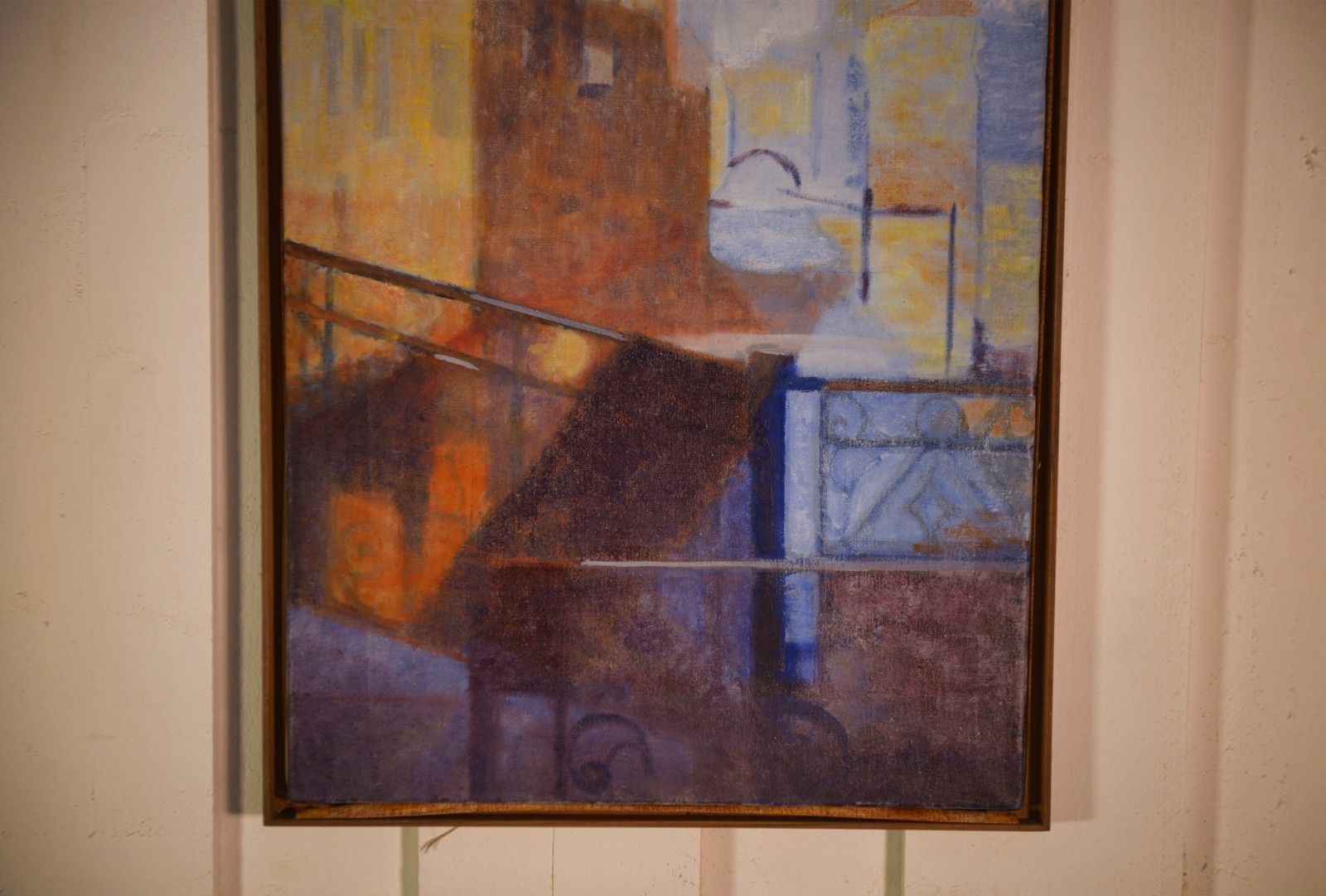 Abstract Painting "Venice" By Monique Breton Prouté Called Pehem photo vinterior
