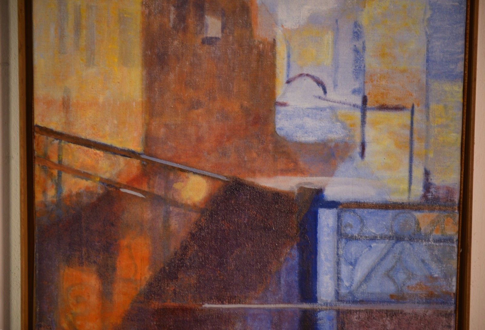 Abstract Painting "Venice" By Monique Breton Prouté Called Pehem photo buy
