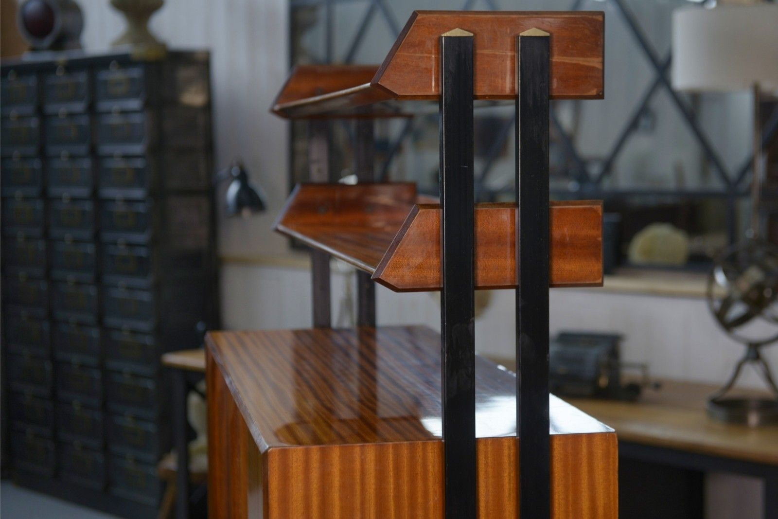Minimalist Shelf Cabinet By Antonio Ferretti Milano 1960's photo for sale