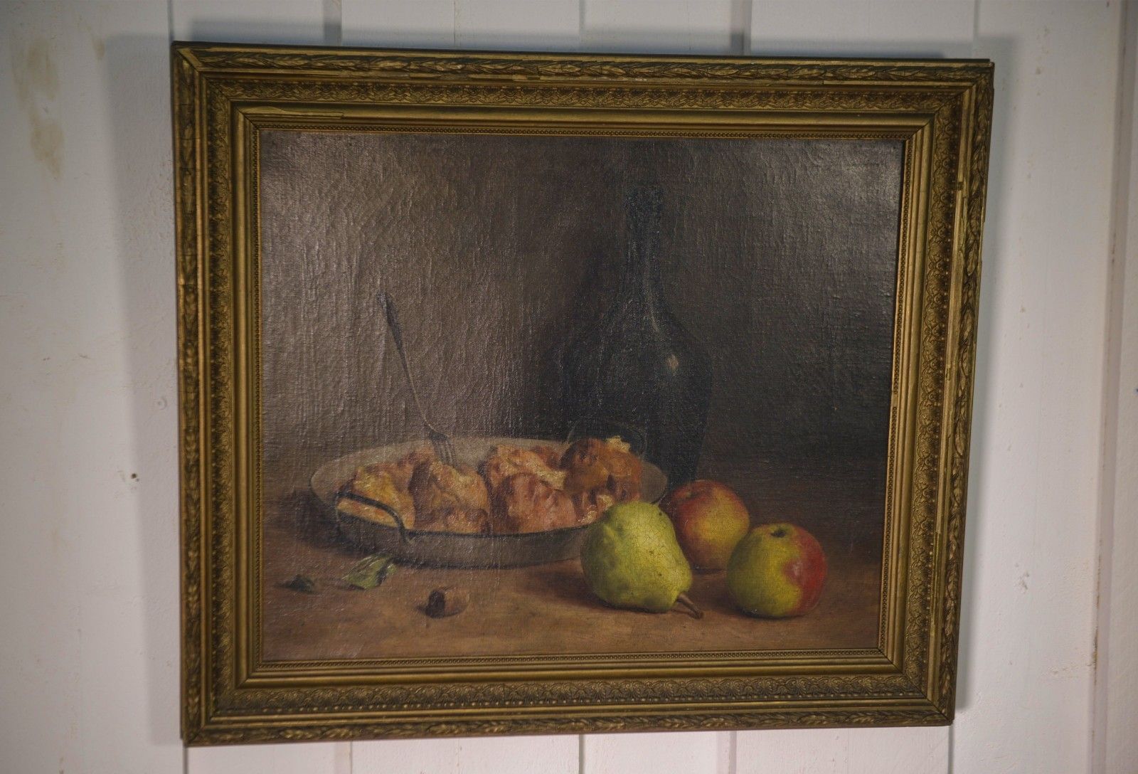 Oil Painting On Canvas Still Life Signed C.Declercq 1893 photo 882.0
