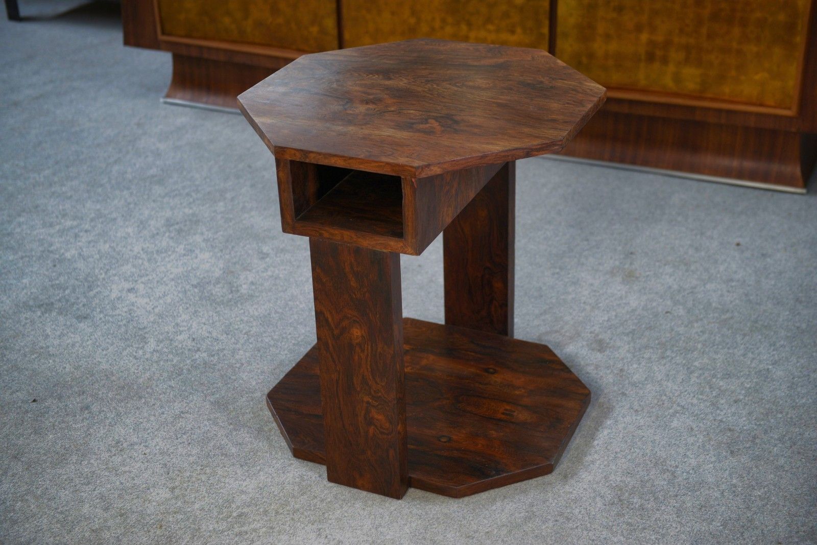 Art Deco Rosewood Veneer Stool In The Taste Of Eugene Printz 1930's photo Furniture