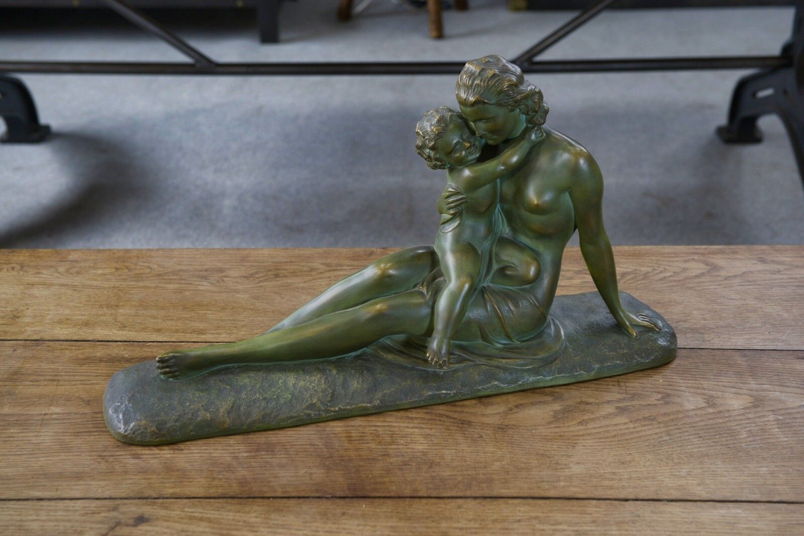 Bronze Patina Terracotta Sculpture By Ugo Cipriani