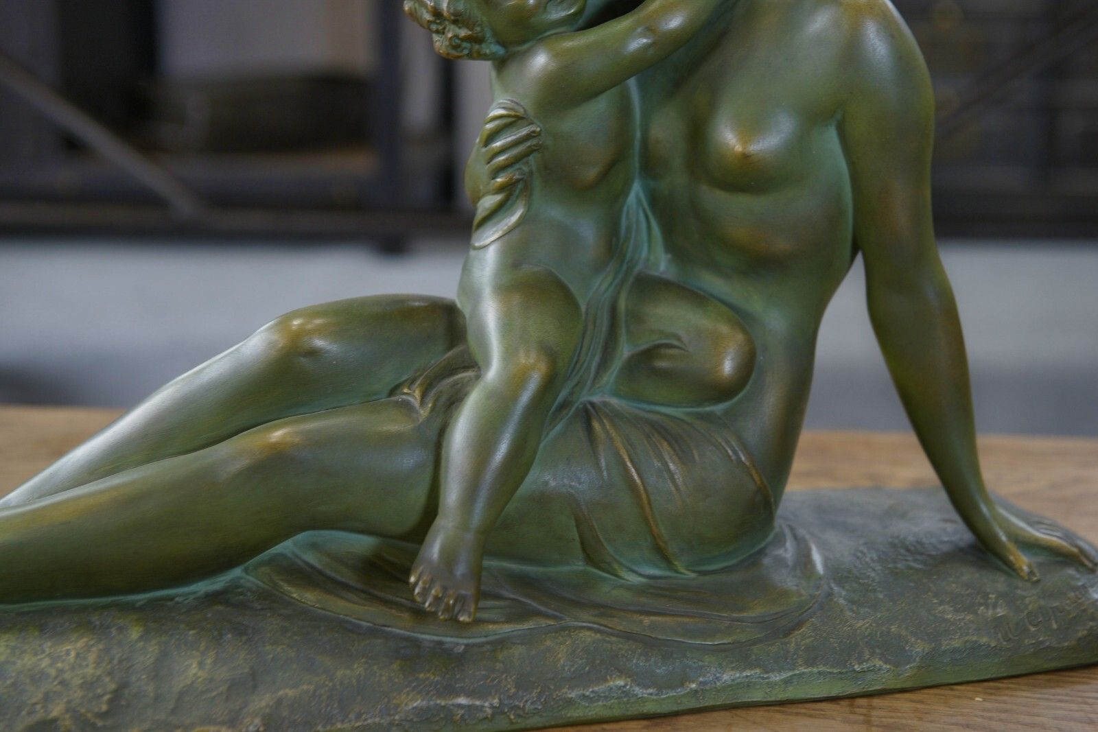 photo furniture Bronze Patina Terracotta Sculpture By Ugo Cipriani