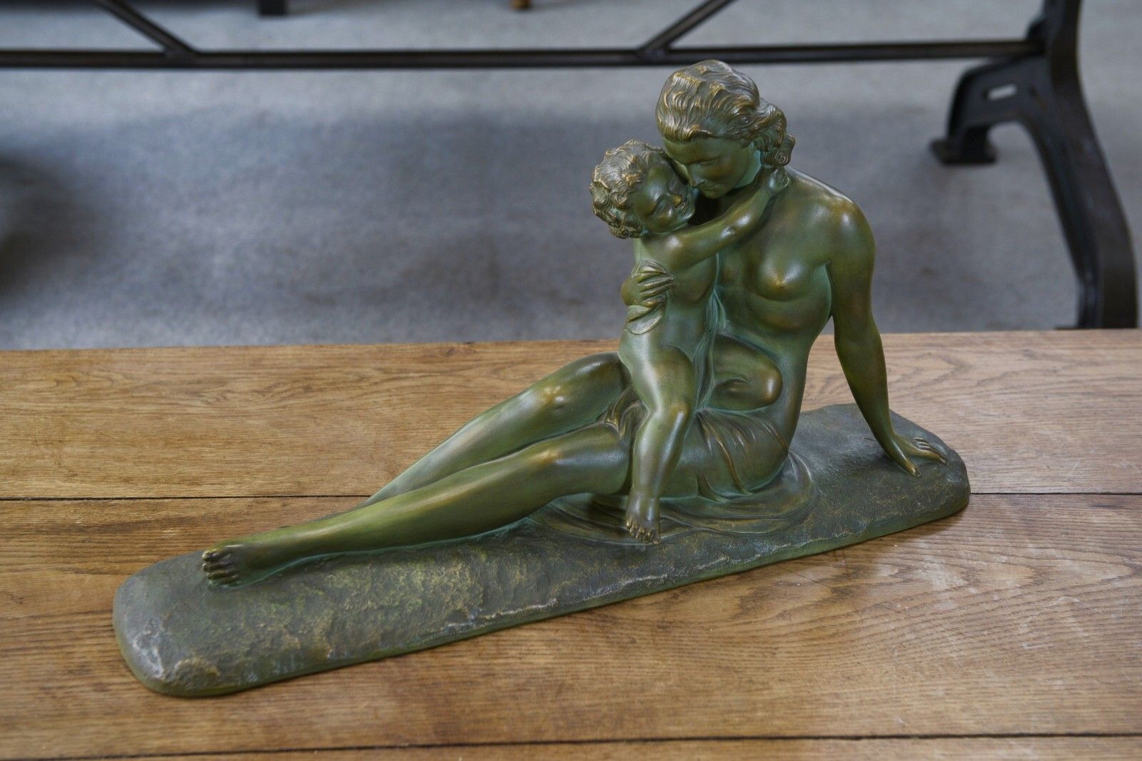 Art Bronze Patina Terracotta Sculpture By Ugo Cipriani photo