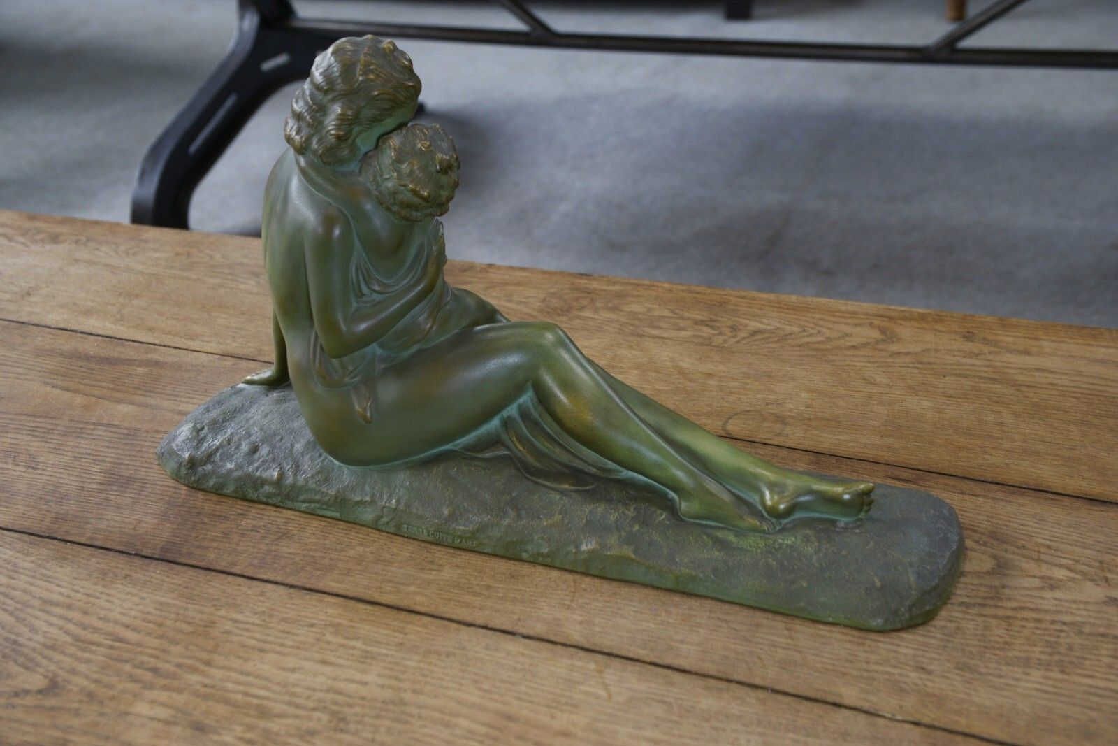 photo vinterior Bronze Patina Terracotta Sculpture By Ugo Cipriani