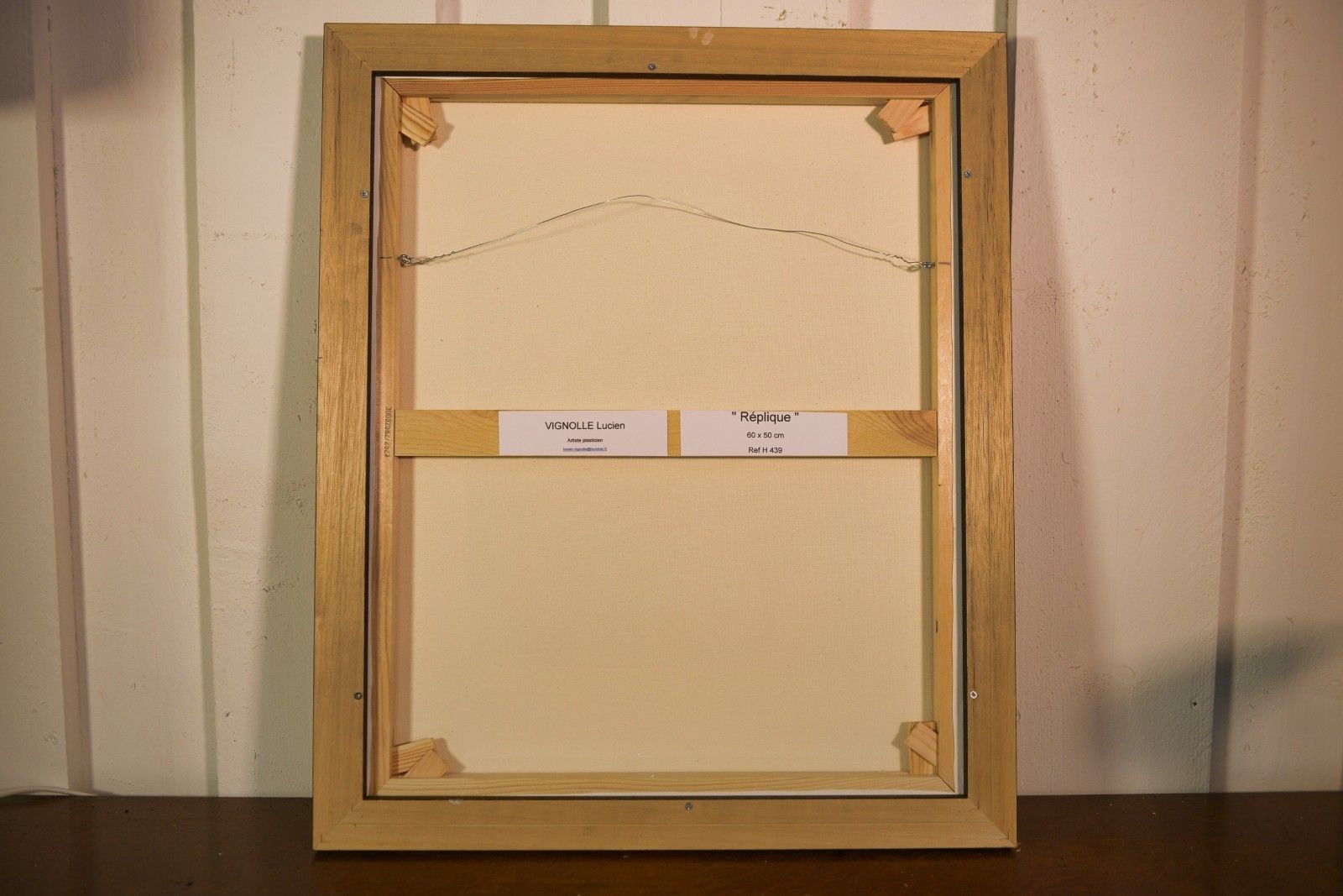 Abstract Painting "Homage To Pierre Soulages" By Lucien Vignolle photo buy