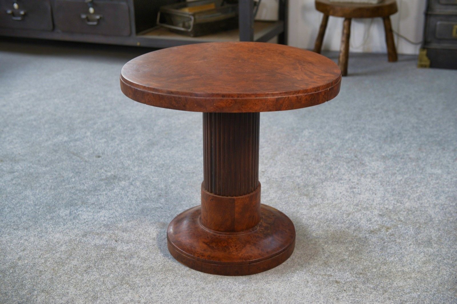 photo furniture Art Deco Pedestal Attributed To Jules Leleu 1930's
