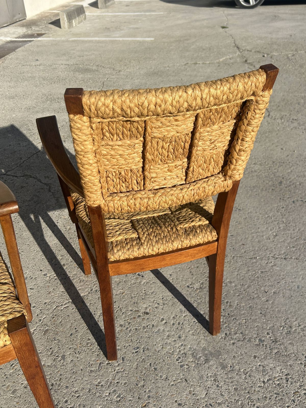Audoux Minet Armchair And Chair Set, 1950s, Set Of 6 photo Furniture