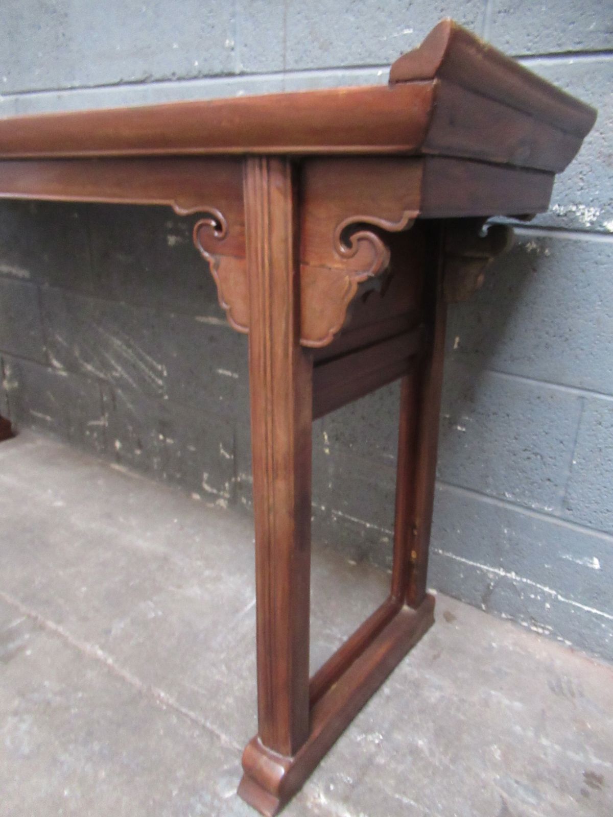 A Chinese  Padouk Wood Alter    Side Table photo vintage