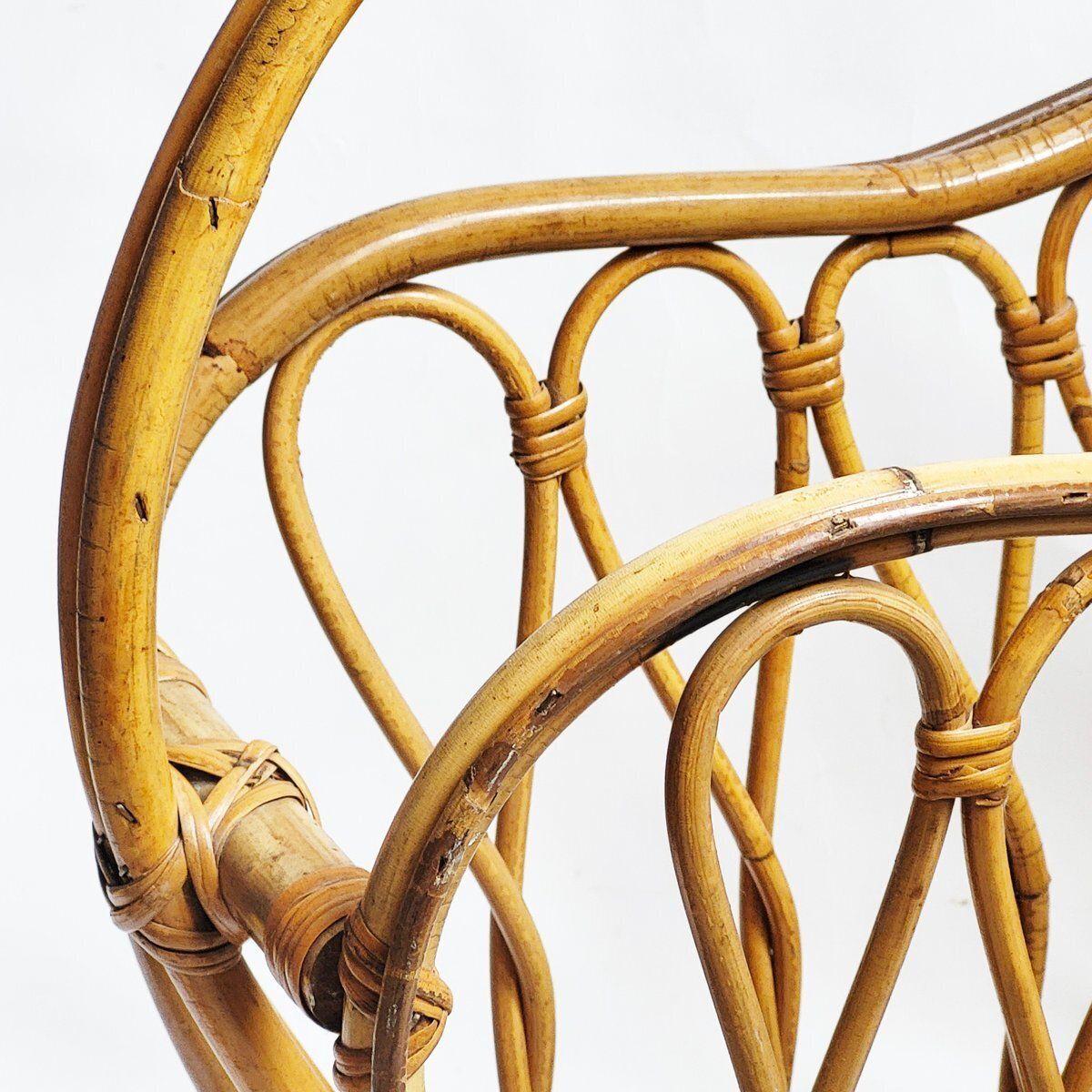 Italian Bamboo Magazine Rack, 1950s photo buy
