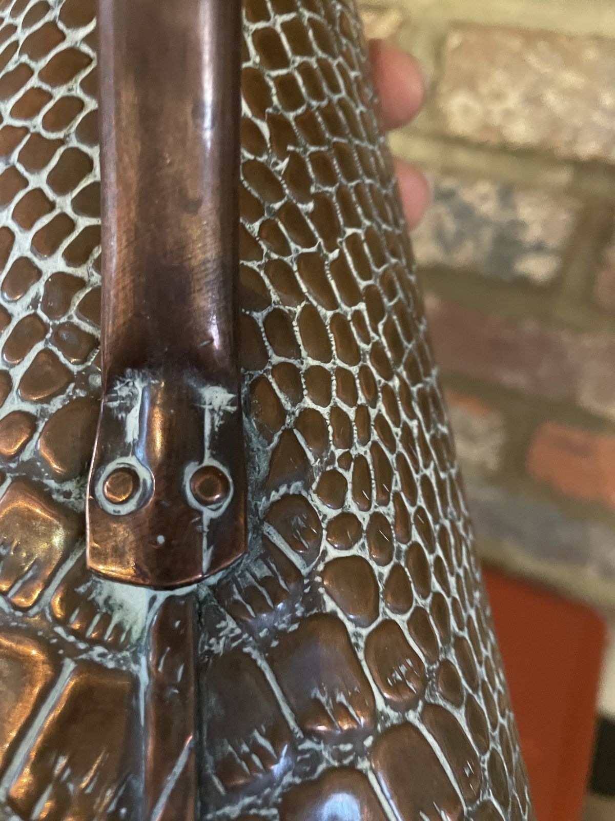 Copper Joseph Sankey Jug ‘Lizard Skin’ Design photo buy