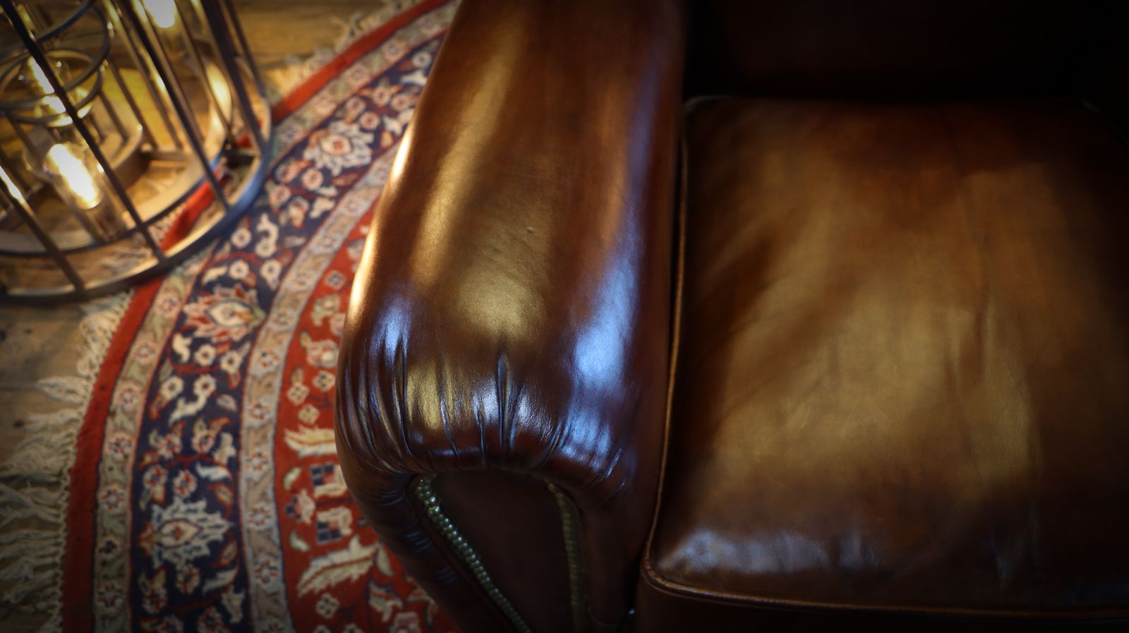 Superb Timothy Oulton Flea Market Club Library Leather Armchair Antique Tobacco photo buy