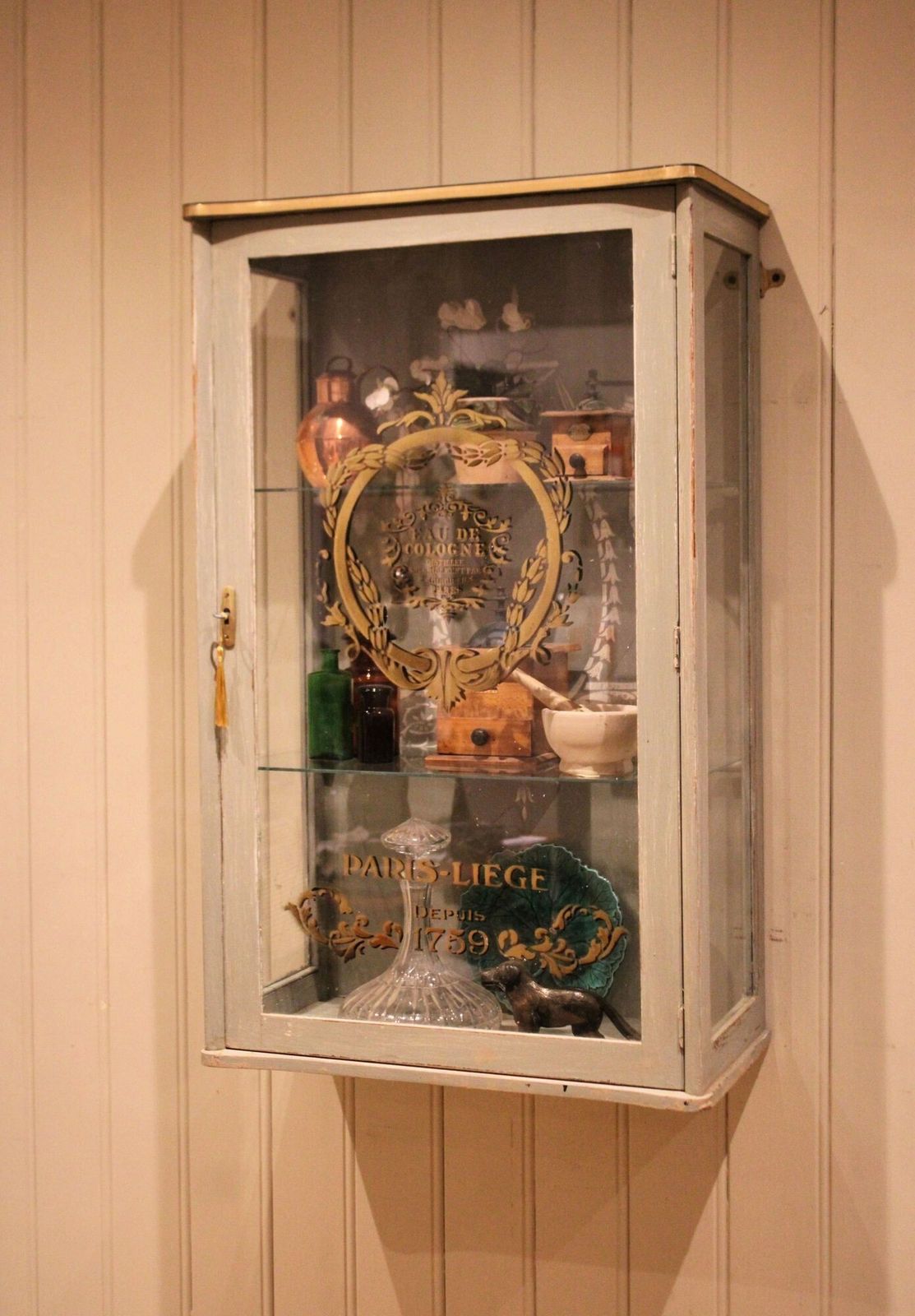 French Sign Written Wall Cabinet photo Art