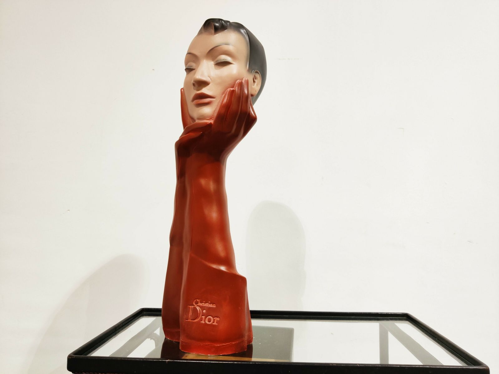 Vintage French Christian Dior Advertising Statue, 1960s photo Art