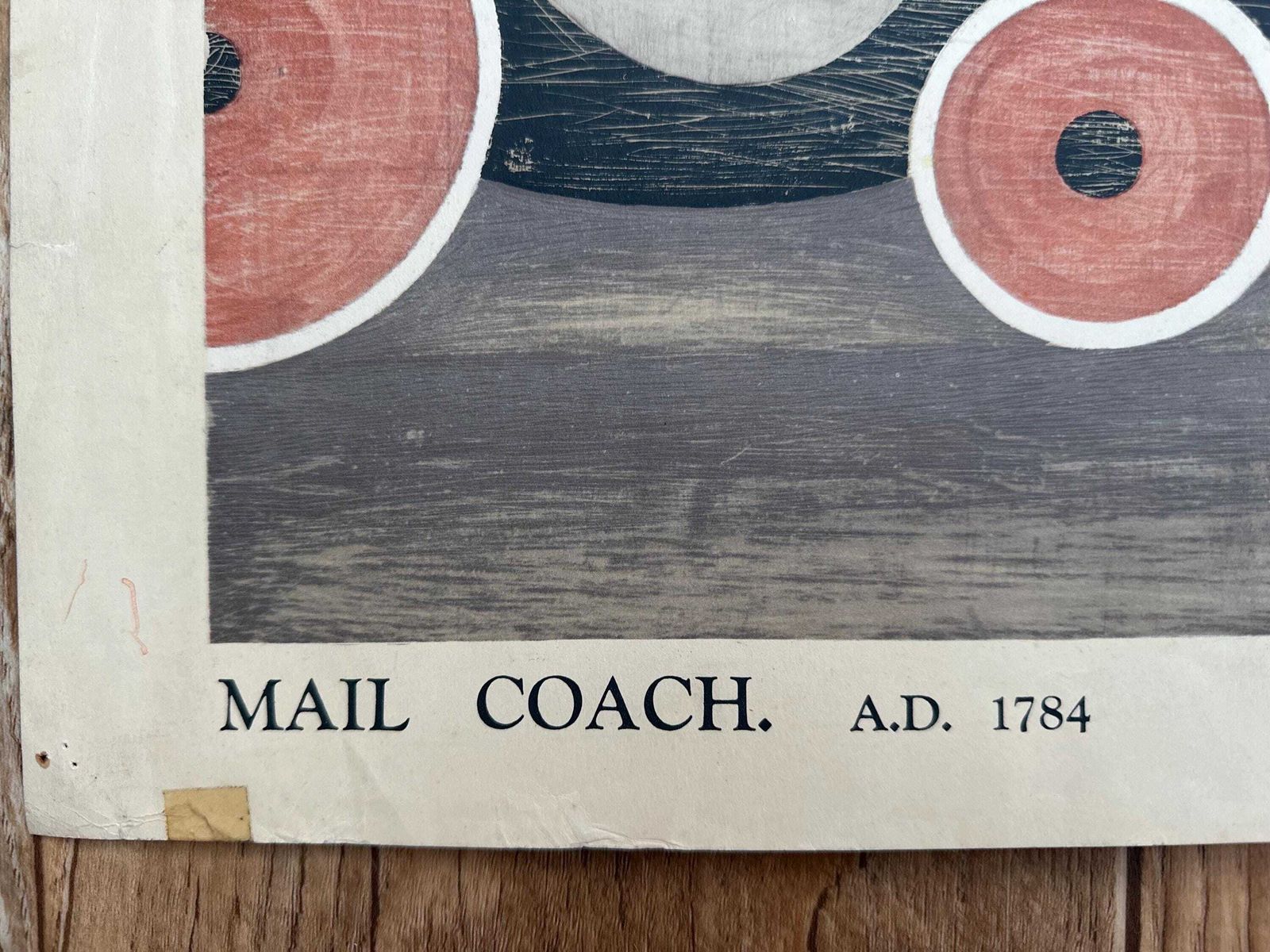 Original Gpo John Armstrong Poster Mailcoach A.D 1784 Lithograph Circa 1935 photo furniture