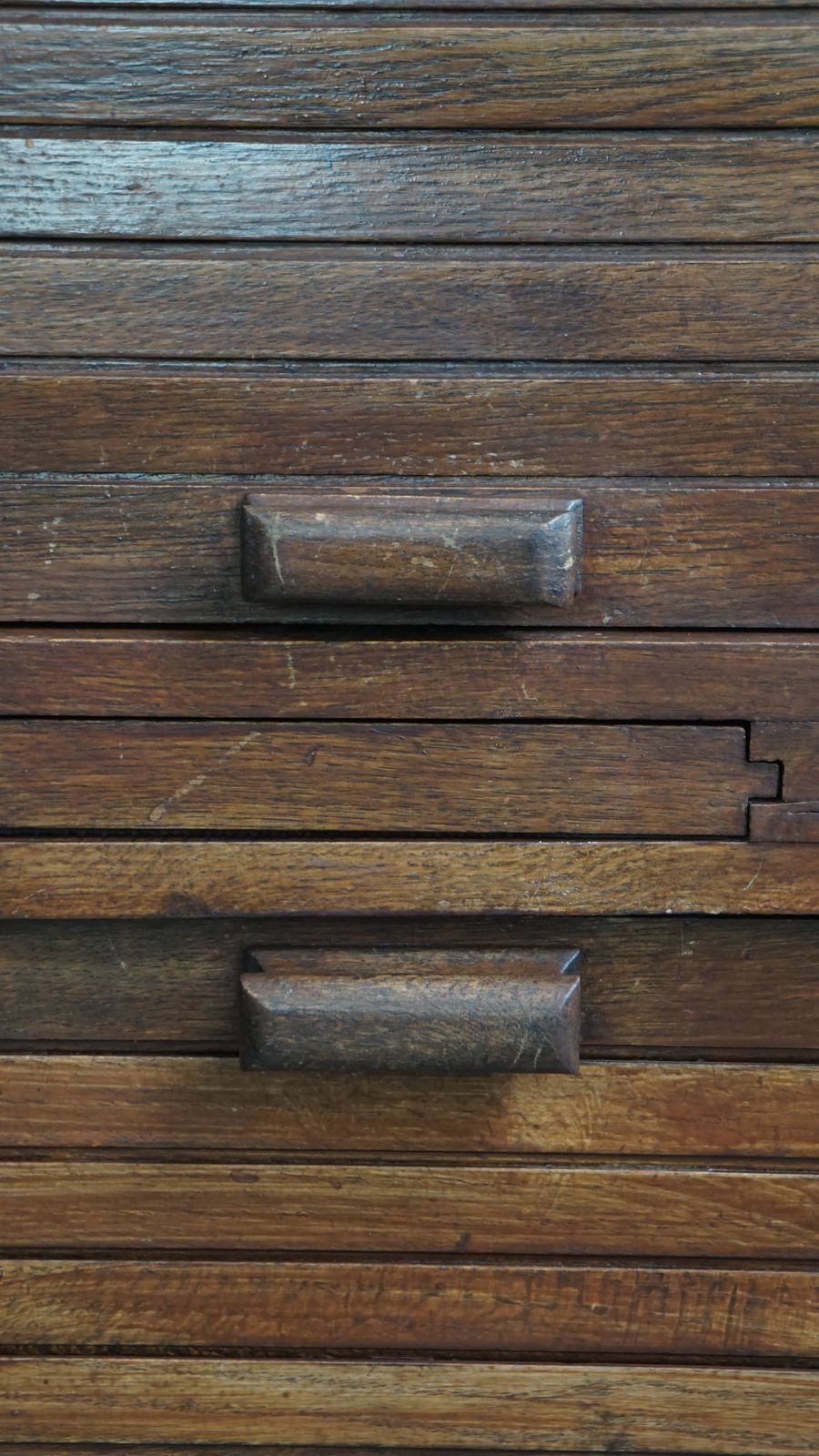 Insane Antique Oak Notary Cabinet With Two Roller Doors, A Working Lock And A Beautiful Patina photo vinterior