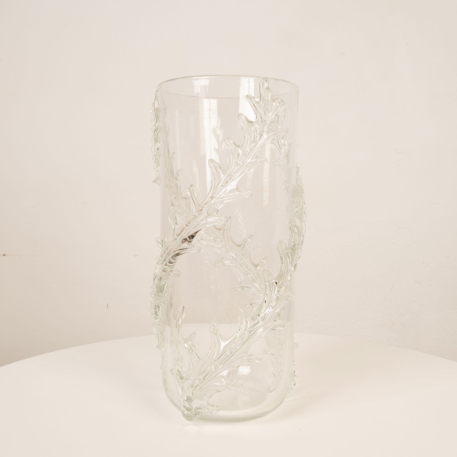 Rare Monumental Piumato Vase By Barovier E Toso From The 1940s photo vintage