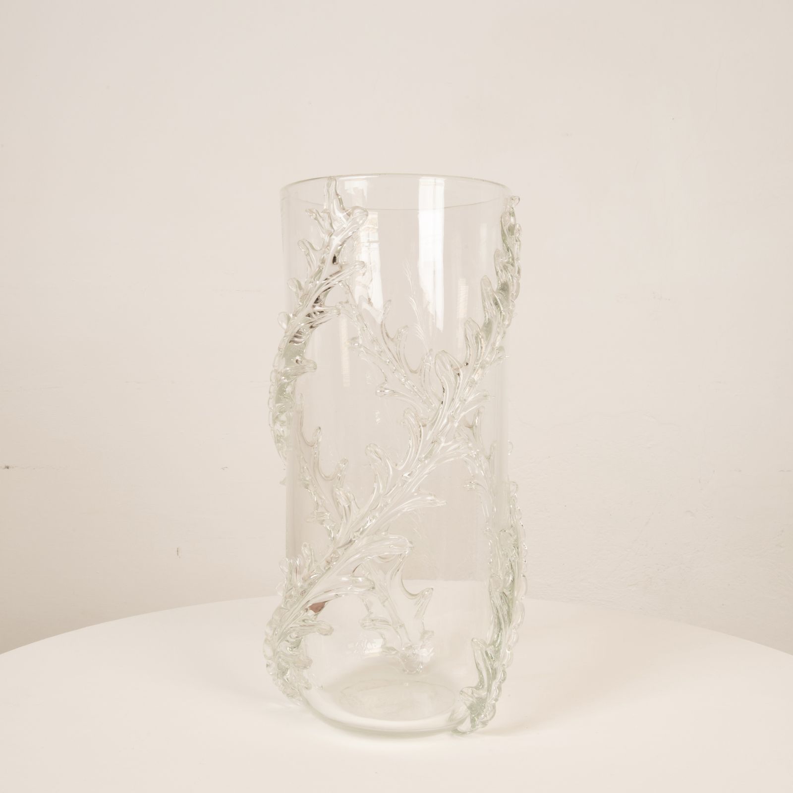 photo vintage Rare Monumental Piumato Vase By Barovier E Toso From The 1940s