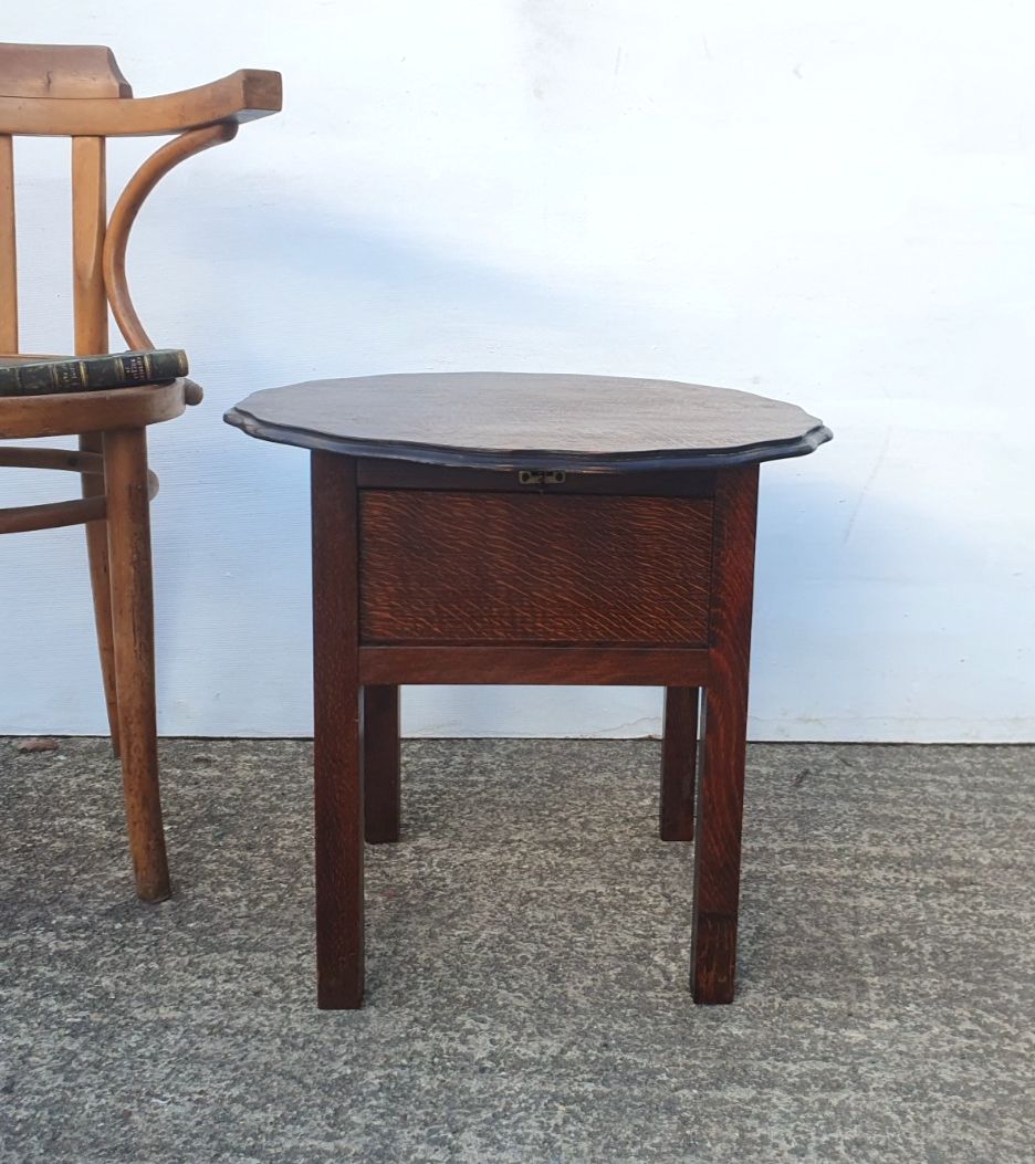 An Art Deco Morco Sewing Box Table photo vintage