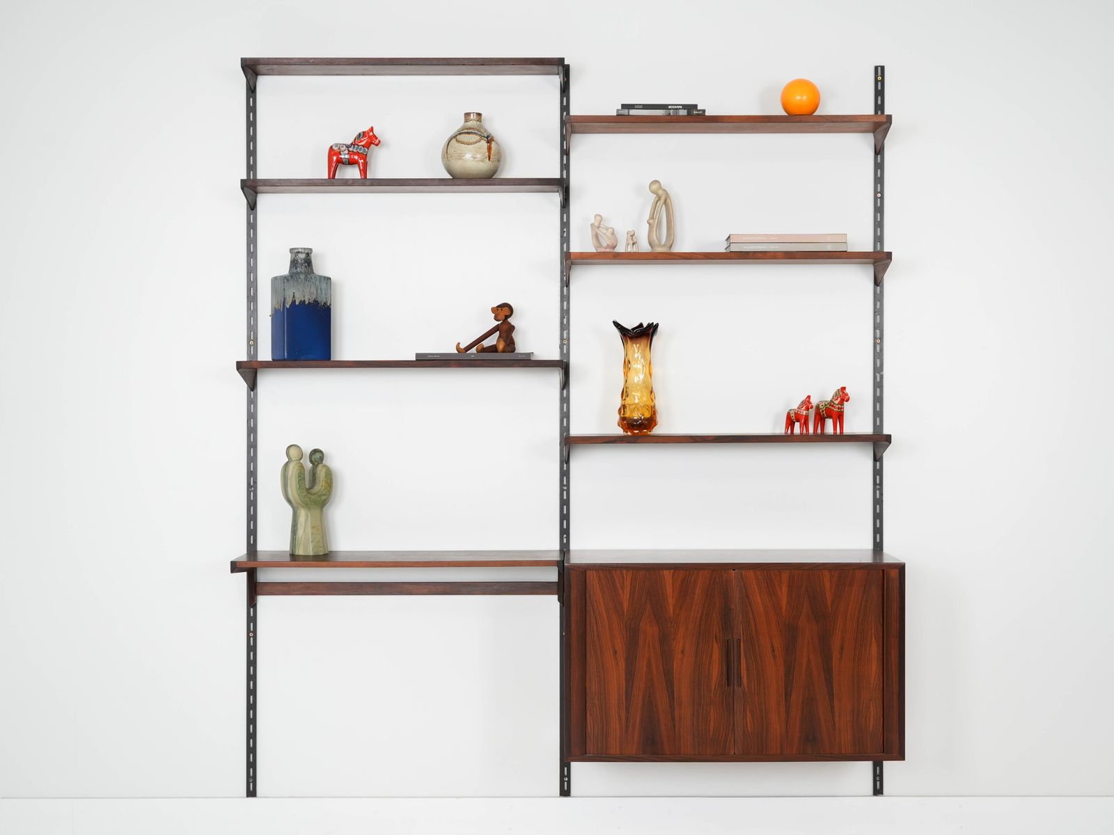 Vintage Wandkast, Deens Design, Ca. Jaren 1960, Ontwerper: Kai Kristiansen, Fabrikant: Fm Møbler photo for sale