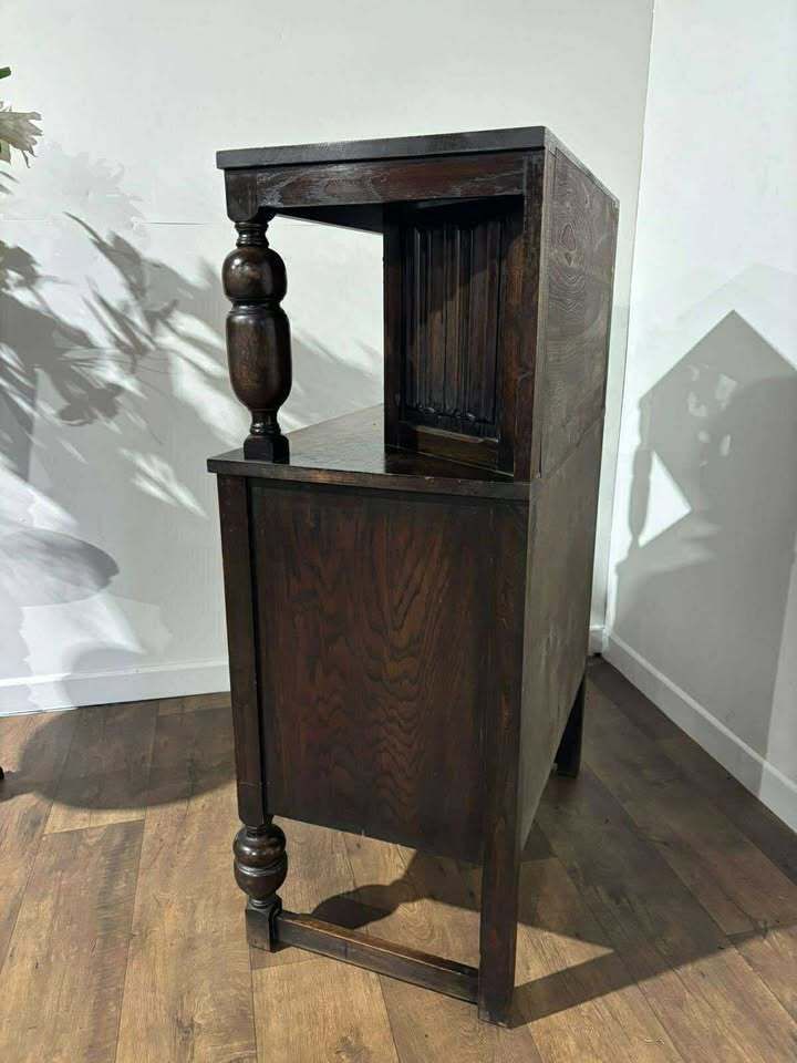 photo buy Early 20th Century Small Oak Court Cupboard